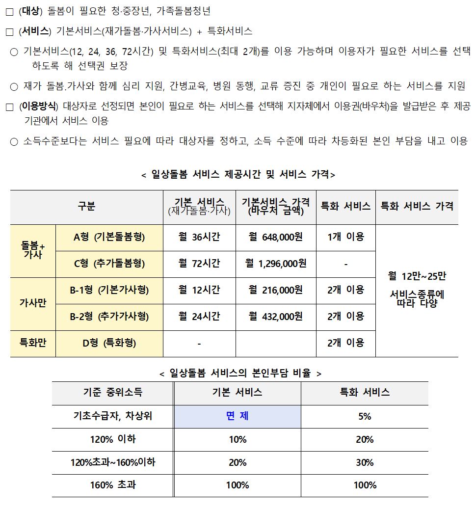 일상돌봄서비스