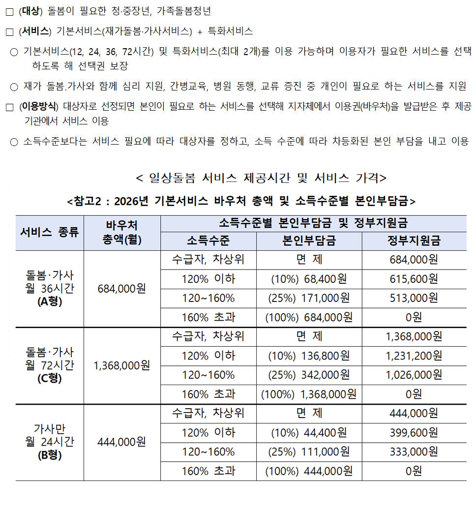 일상돌봄서비스